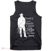 Every Girl Needs A Little Rip In Her Jeans Tank Top thumb 0