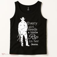 Every Girl Needs A Little Rip In Her Jeans Tank Top thumb 2