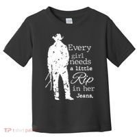 Every Girl Needs A Little Rip In Her Jeans Toddler T-Shirt thumb 0