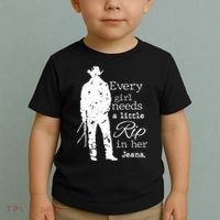 Every Girl Needs A Little Rip In Her Jeans Toddler T-Shirt thumb 2
