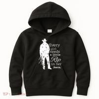 Every Girl Needs A Little Rip In Her Jeans Kids Hoodie thumb 0