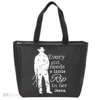 Every Girl Needs A Little Rip In Her Jeans Tote Bag thumb 0