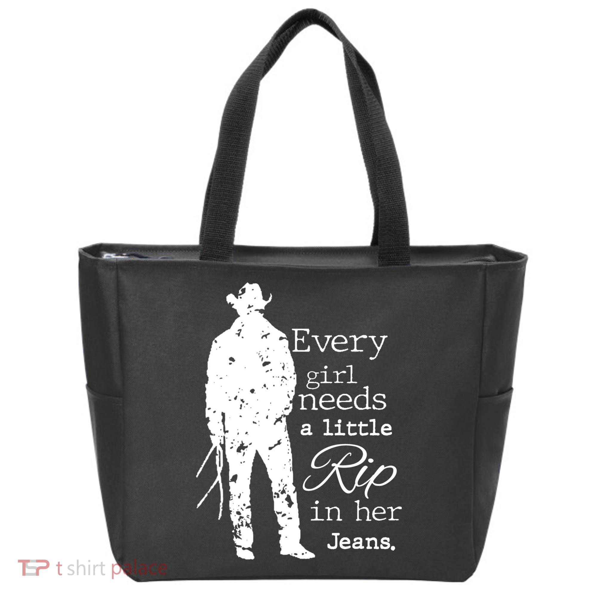 Every Girl Needs A Little Rip In Her Jeans Tote Bag