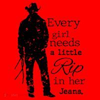 Every Girl Needs A Little Rip In Her Jeans Santa Hat thumb 1