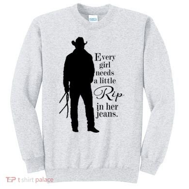Every Girl Needs A Little Rip In Her Jeans Sweatshirt