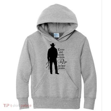 Every Girl Needs A Little Rip In Her Jeans Kids Hoodie