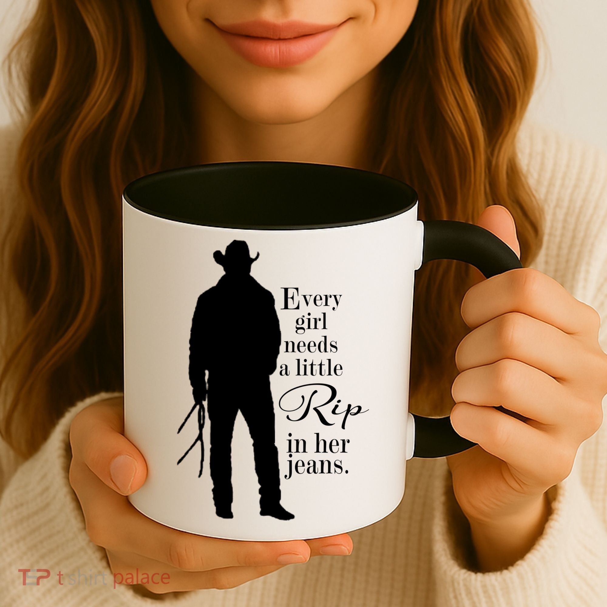 Every Girl Needs A Little Rip In Her Jeans Coffee Mug