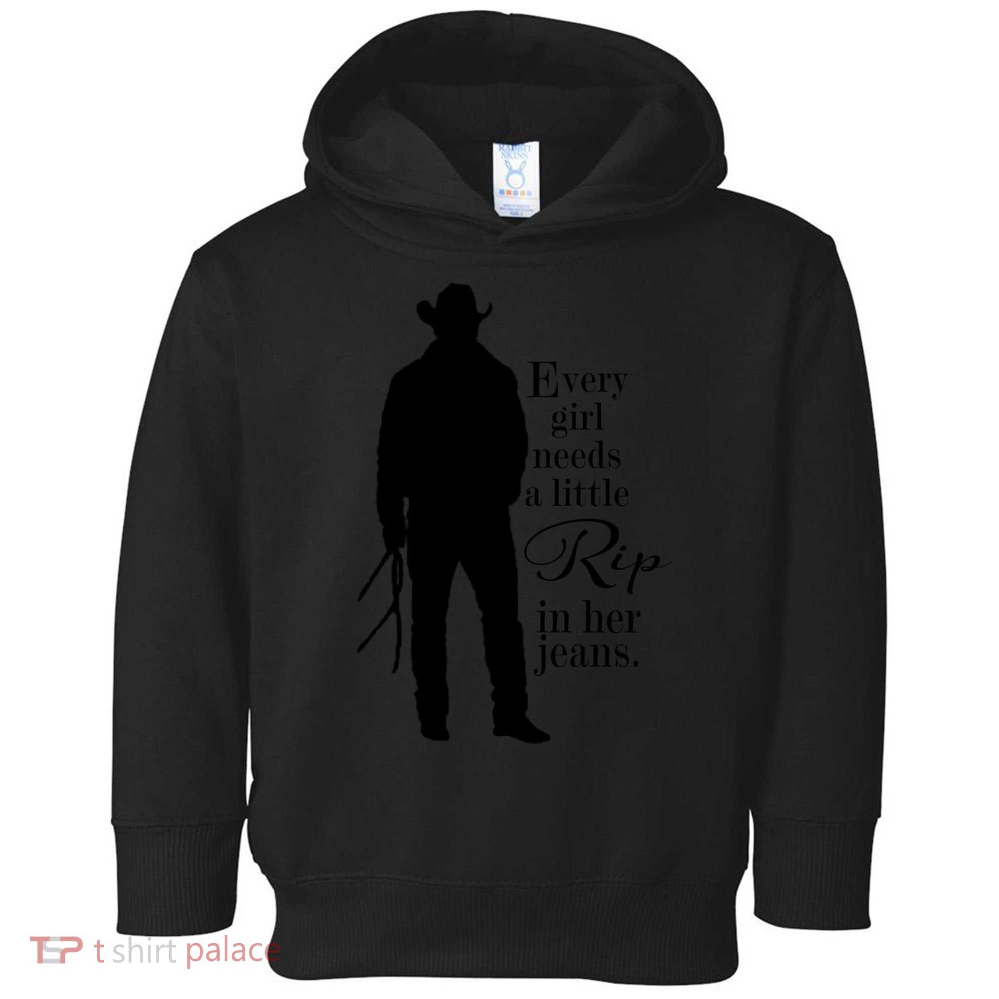 Every Girl Needs A Little Rip In Her Jeans Toddler Hoodie