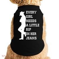 Every Girl Needs A Little Rip In Her Jeans Doggie Tank thumb 0