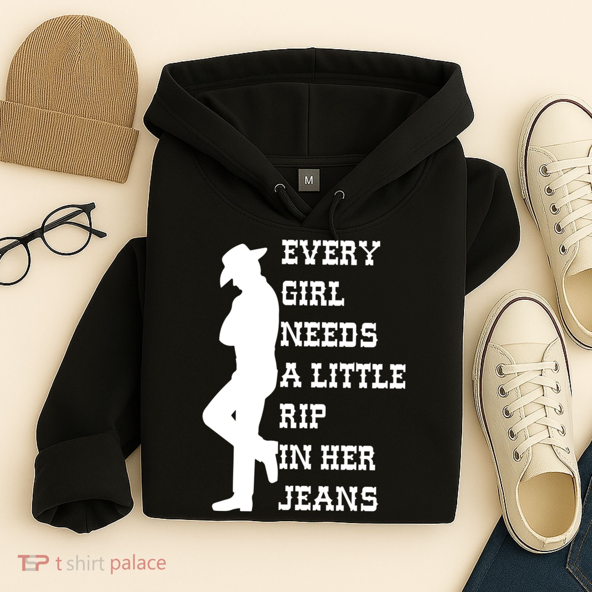 Every Girl Needs A Little Rip In Her Jeans Hoodie