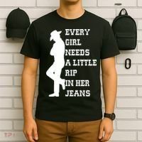 Every Girl Needs A Little Rip In Her Jeans T-Shirt thumb 6