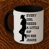 Every Girl Needs A Little Rip In Her Jeans Coffee Mug thumb 2