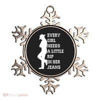 Every Girl Needs A Little Rip In Her Jeans Ornament thumb 0