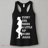 Every Girl Needs A Little Rip In Her Jeans Women's Tank Top thumb 3