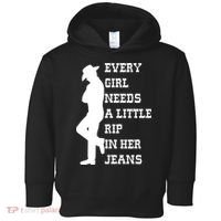 Every Girl Needs A Little Rip In Her Jeans Toddler Hoodie thumb 0