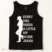 Every Girl Needs A Little Rip In Her Jeans Tank Top thumb 2