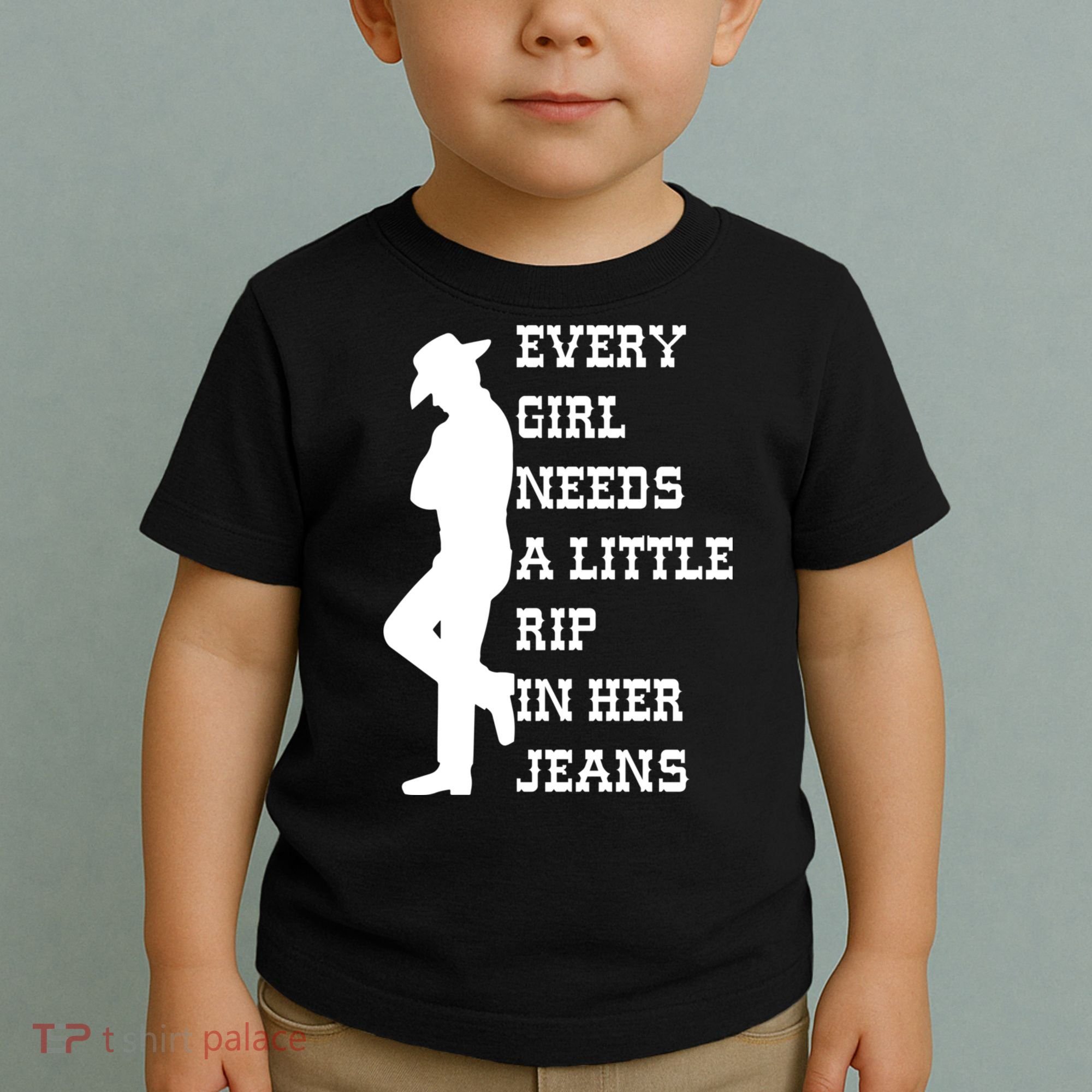 Every Girl Needs A Little Rip In Her Jeans Toddler T-Shirt