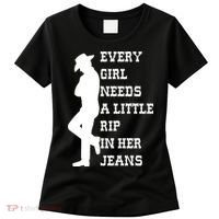 Every Girl Needs A Little Rip In Her Jeans Women's T-Shirt thumb 0