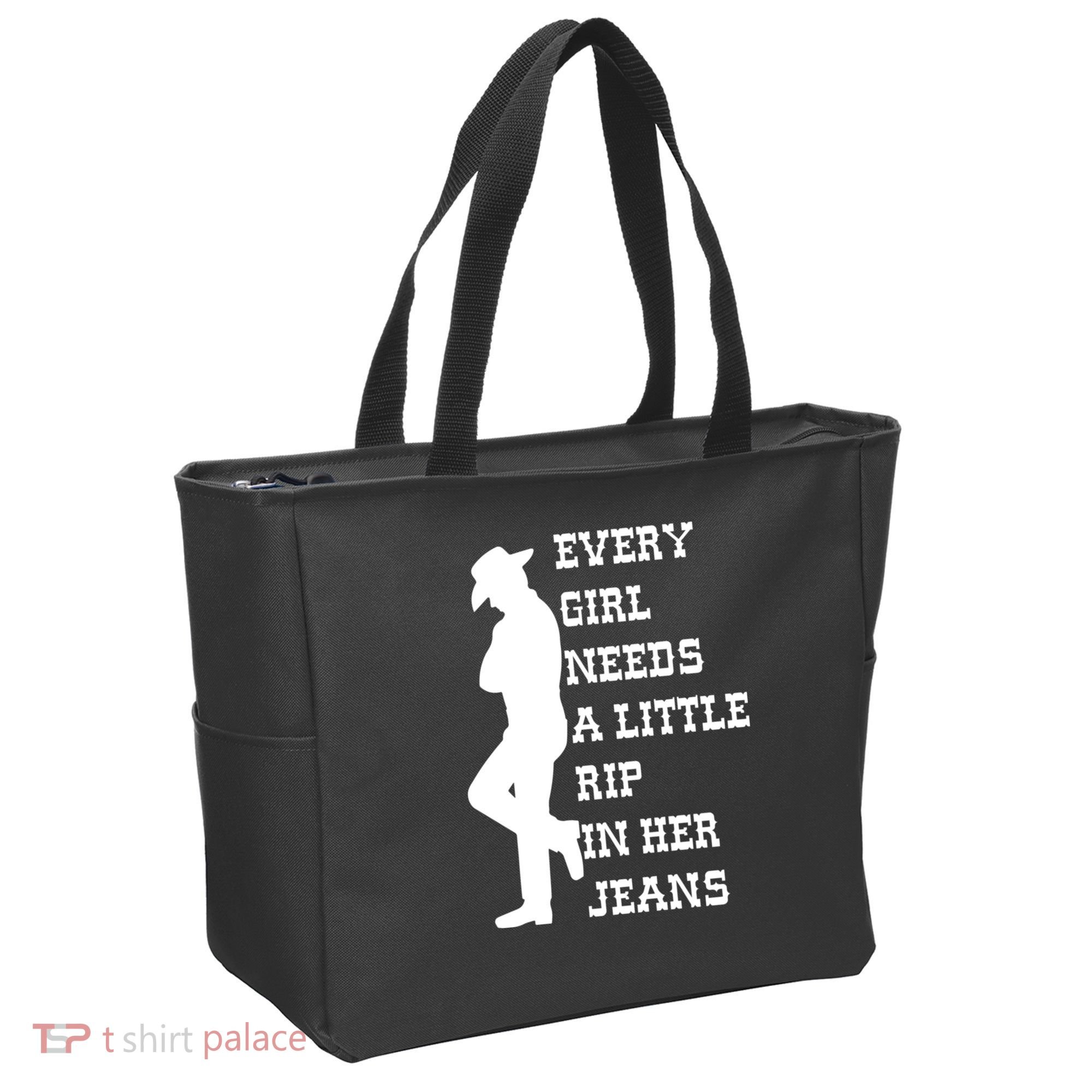 Every Girl Needs A Little Rip In Her Jeans Tote Bag