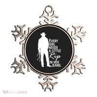 Every Girl Needs A Little RIP In Her Jeans Funny Cowboy Ornament thumb 0