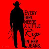 Every Girl Needs A Little RIP In Her Jeans Funny Cowboy Santa Hat thumb 1
