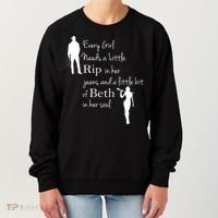 Every Girl Needs A Little Rip In Her Jeans And Beth In Her Soul Women's Sweatshirt thumb 0