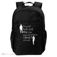Every Girl Needs A Little Rip In Her Jeans And Beth In Her Soul Backpack thumb 0