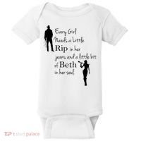 Every Girl Needs A Little Rip In Her Jeans And Beth In Her Soul Baby Bodysuit thumb 0