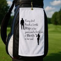 Every Girl Needs A Little Rip In Her Jeans And Beth In Her Soul Golf Towel thumb 2