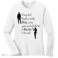 Every Girl Needs A Little Rip In Her Jeans And Beth In Her Soul Women's Long Sleeve Shirt thumb 0