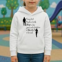 Every Girl Needs A Little Rip In Her Jeans And Beth In Her Soul Kids Hoodie thumb 3