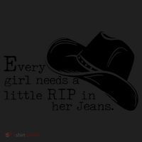 Every Girl Needs A Little Rip In Her Jeans Women's Sweatshirt thumb 2