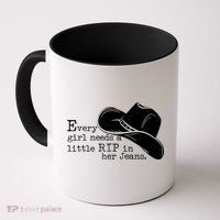 Every Girl Needs A Little Rip In Her Jeans Coffee Mug thumb 0