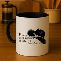 Every Girl Needs A Little Rip In Her Jeans Coffee Mug thumb 4