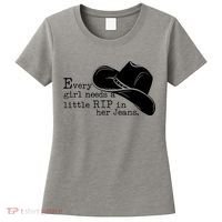 Every Girl Needs A Little Rip In Her Jeans Women's T-Shirt thumb 0