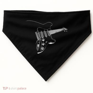 Electric Guitar Player Gift USA-Made Doggie Bandana