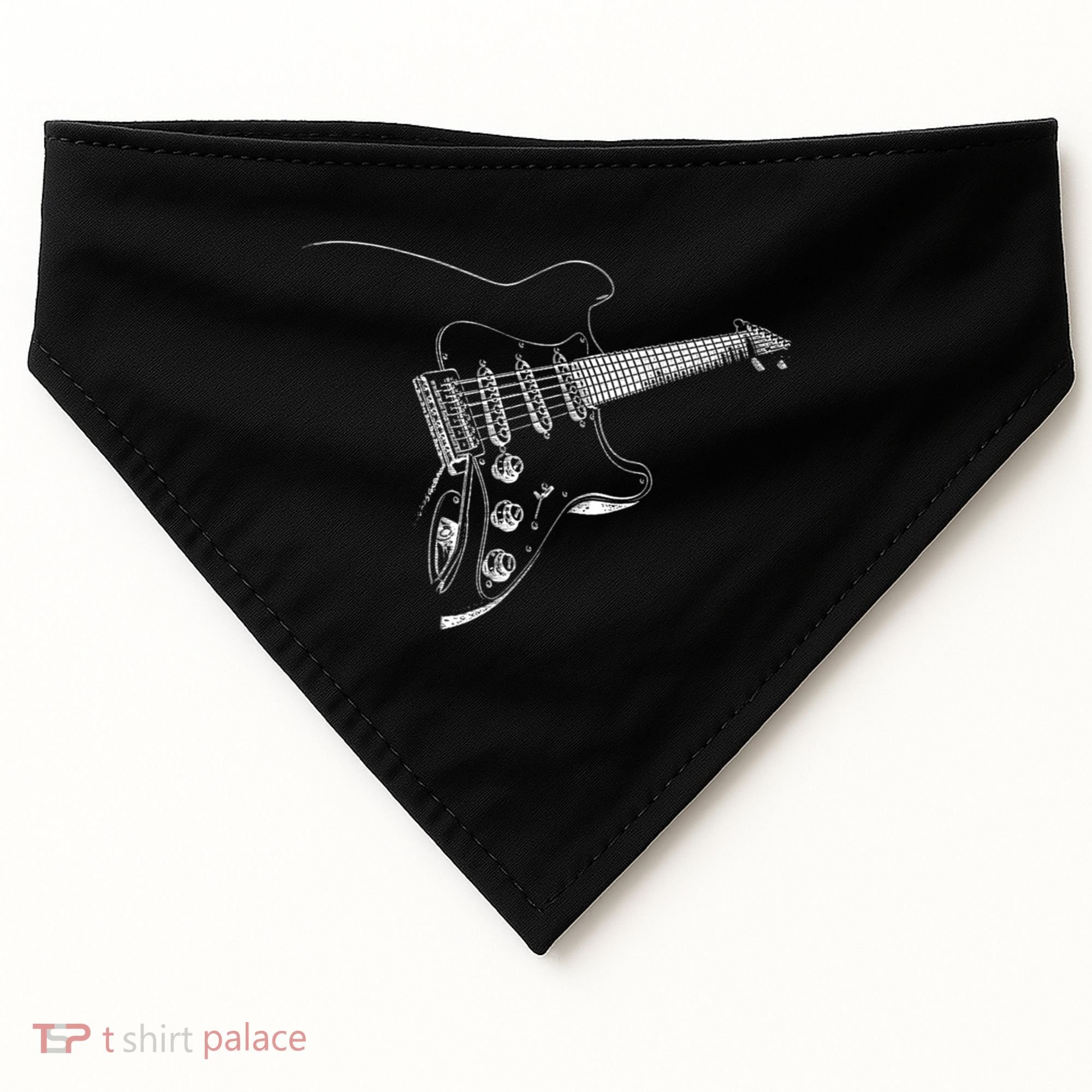 Electric Guitar Player Gift USA-Made Doggie Bandana