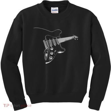 Electric Guitar Player Gift Kids Sweatshirt