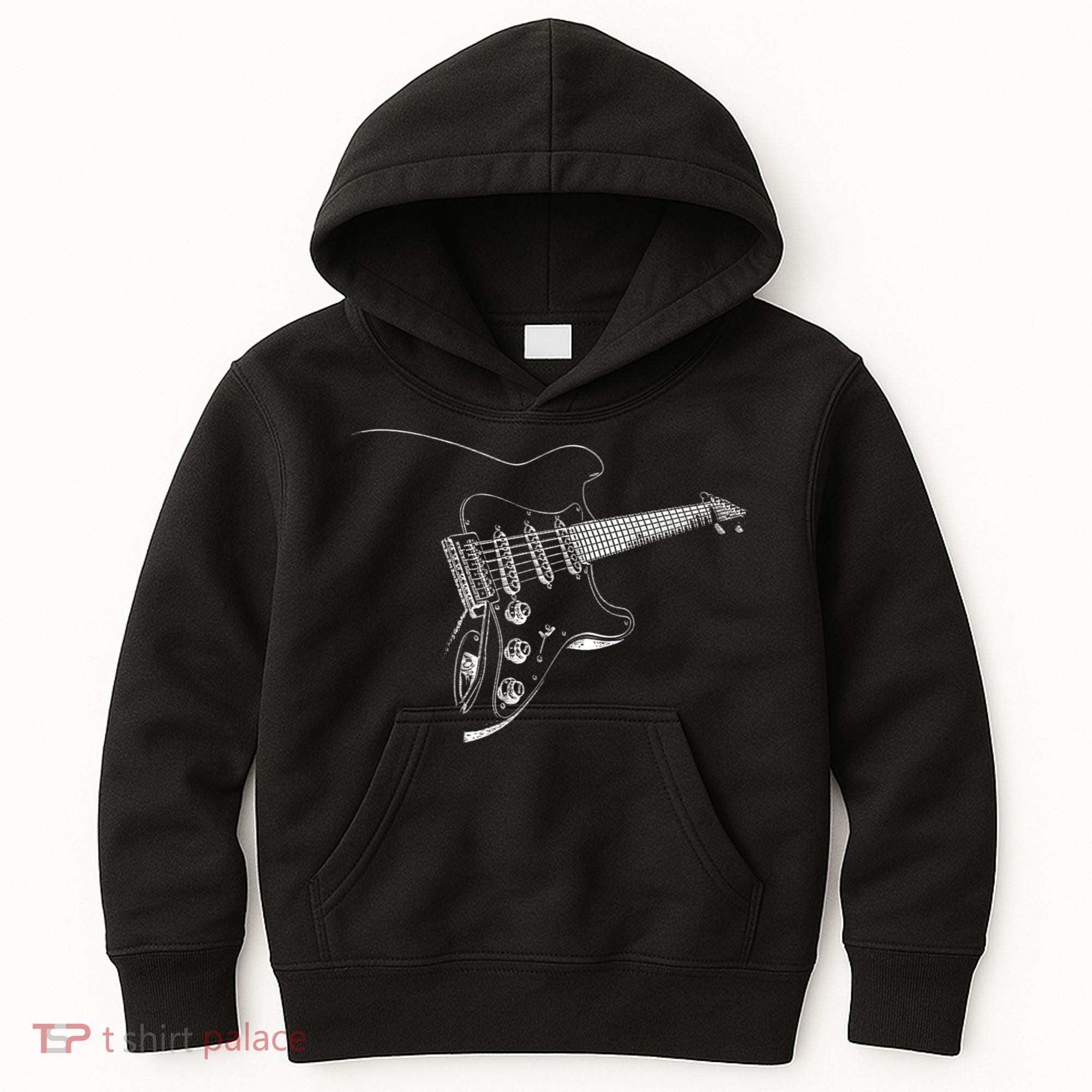 Electric Guitar Player Gift Kids Hoodie