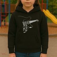 Electric Guitar Player Gift Kids Hoodie thumb 3