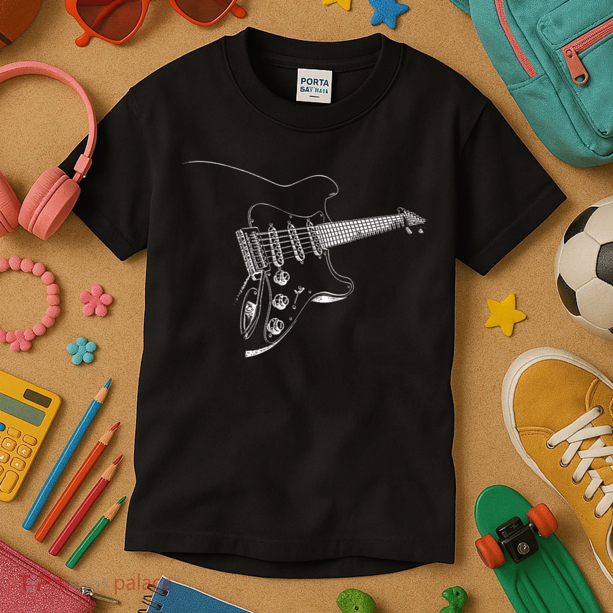 Electric Guitar Player Gift Kids T-Shirt