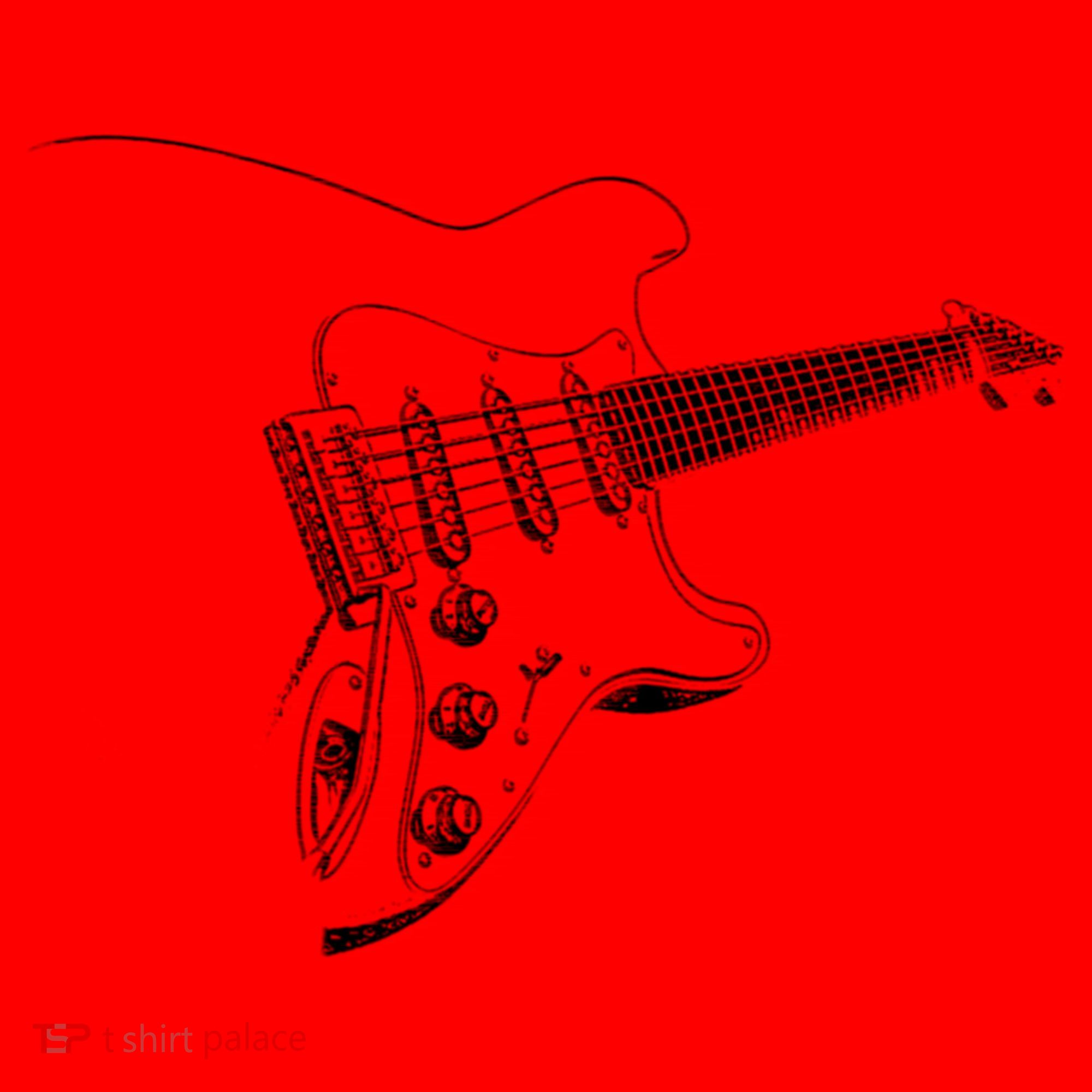 Electric Guitar Player Gift Santa Hat