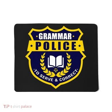 English Grammar Police Mousepad