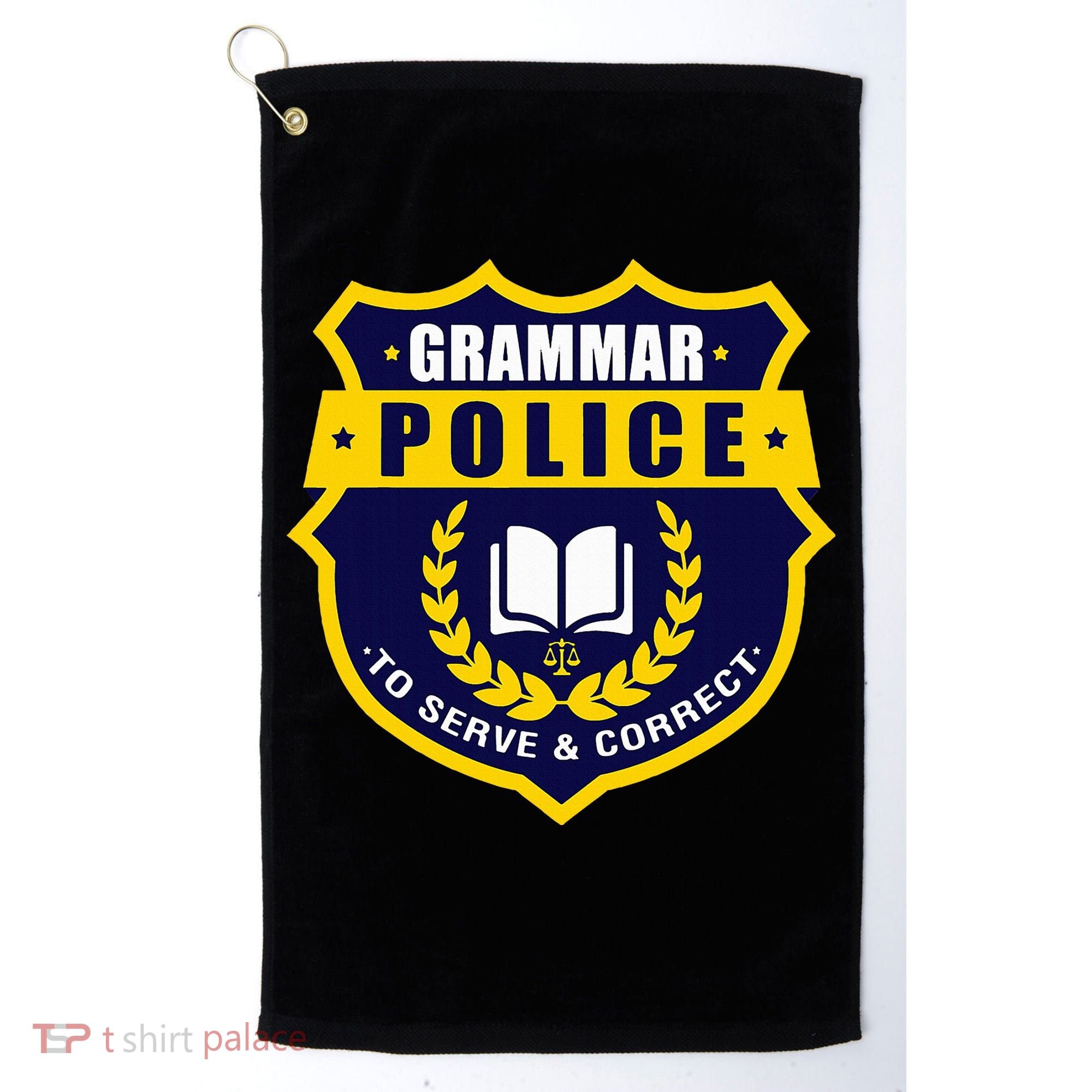 English Grammar Police Golf Towel
