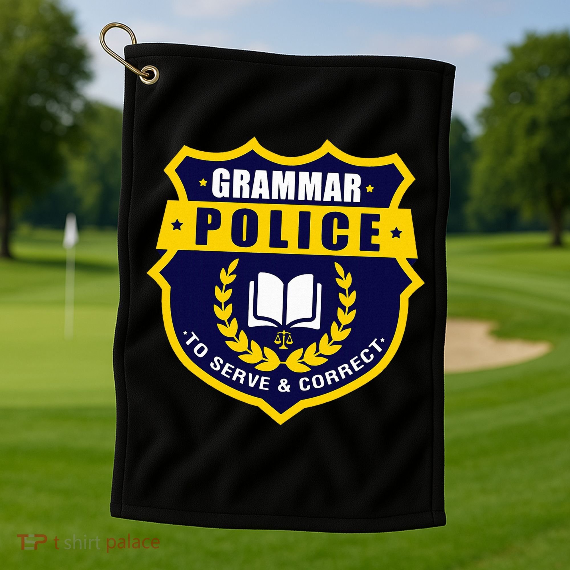 English Grammar Police Golf Towel