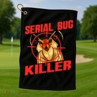 Exterminator Gift Pest Controller Mice or Bed Bug Killer Golf Towel thumb 1