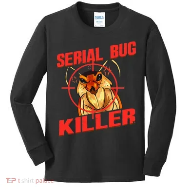 Exterminator Gift Pest Controller Mice or Bed Bug Killer Kids Long Sleeve Shirt
