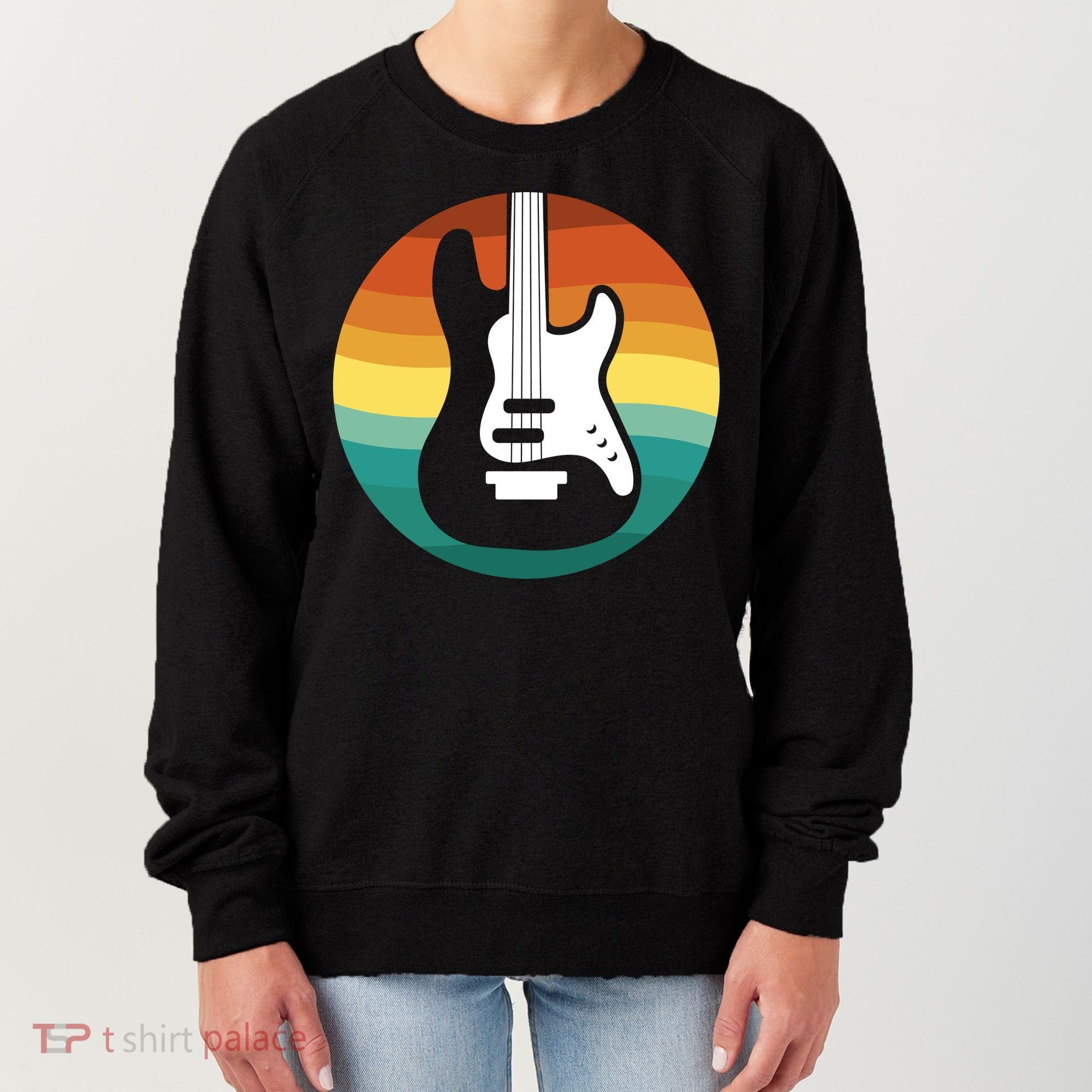 Electric Guitar Retro Sunset Women's Sweatshirt