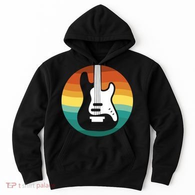 Electric Guitar Retro Sunset Hoodie