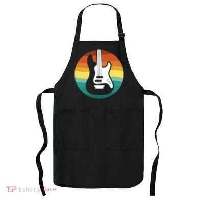 Electric Guitar Retro Sunset Apron